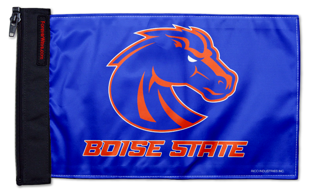 Boise State 11"x17" Forever Wave Flag for Jeep Wrangler JLU 4-Door 2018-Present