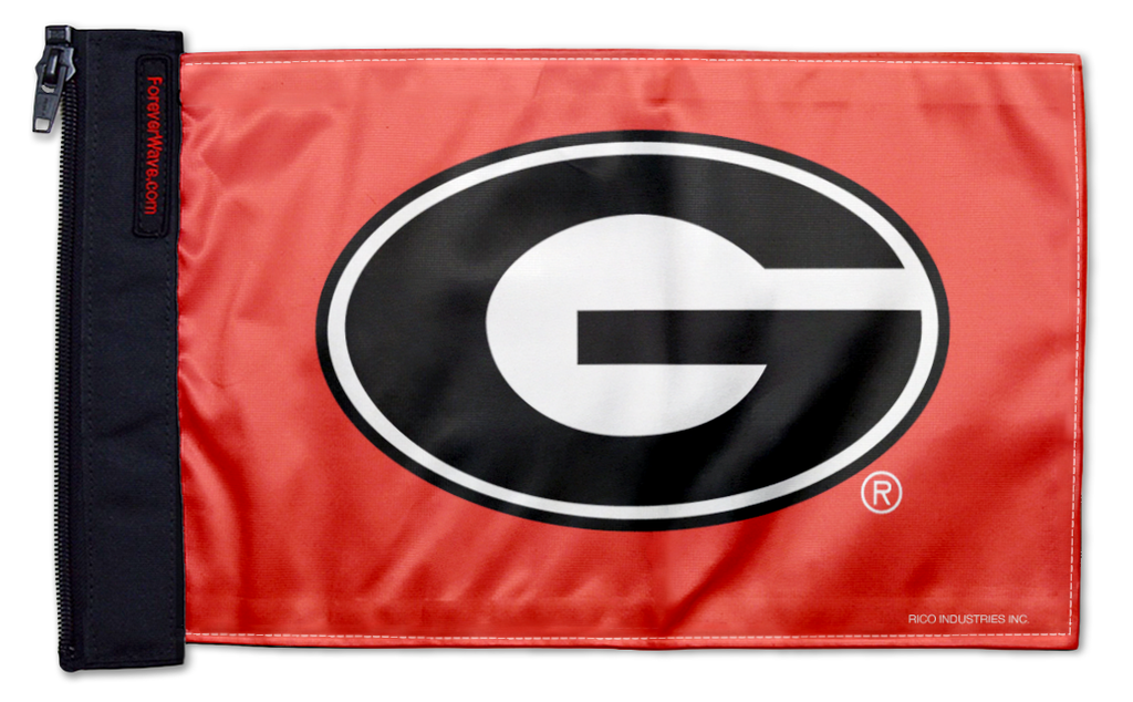 Georgia 11"x17" Forever Wave Flag for Jeep Wrangler JKU 4-Door 2007-2018