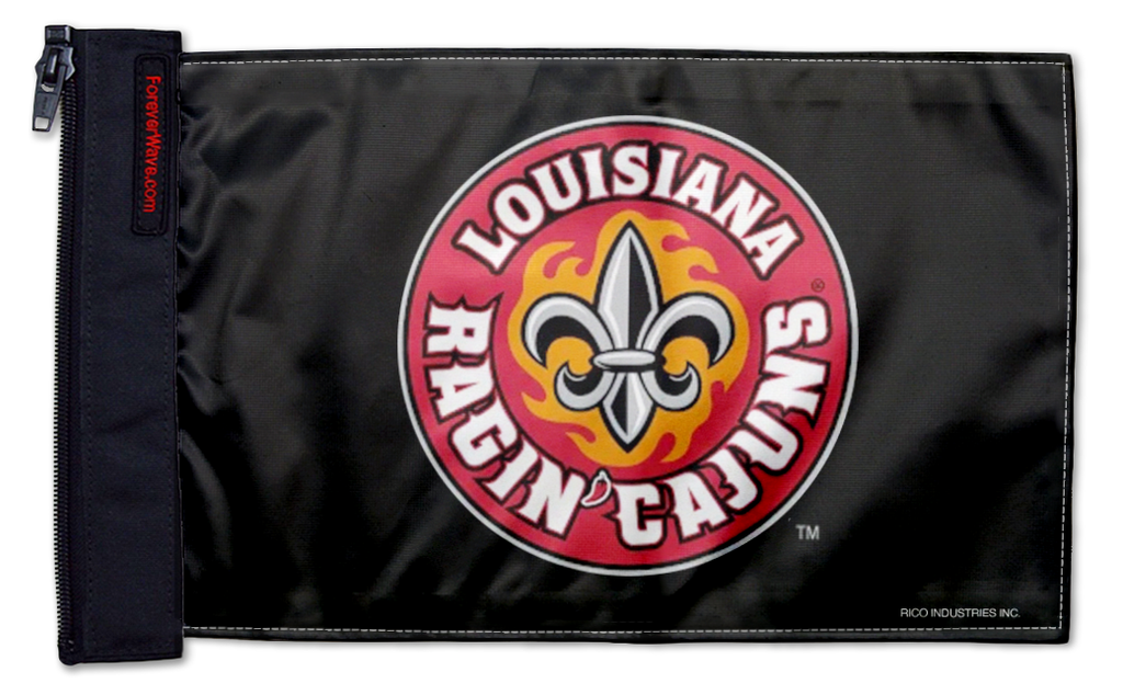Louisiana Lafayette 11"x17" Forever Wave Flag for Golf Carts