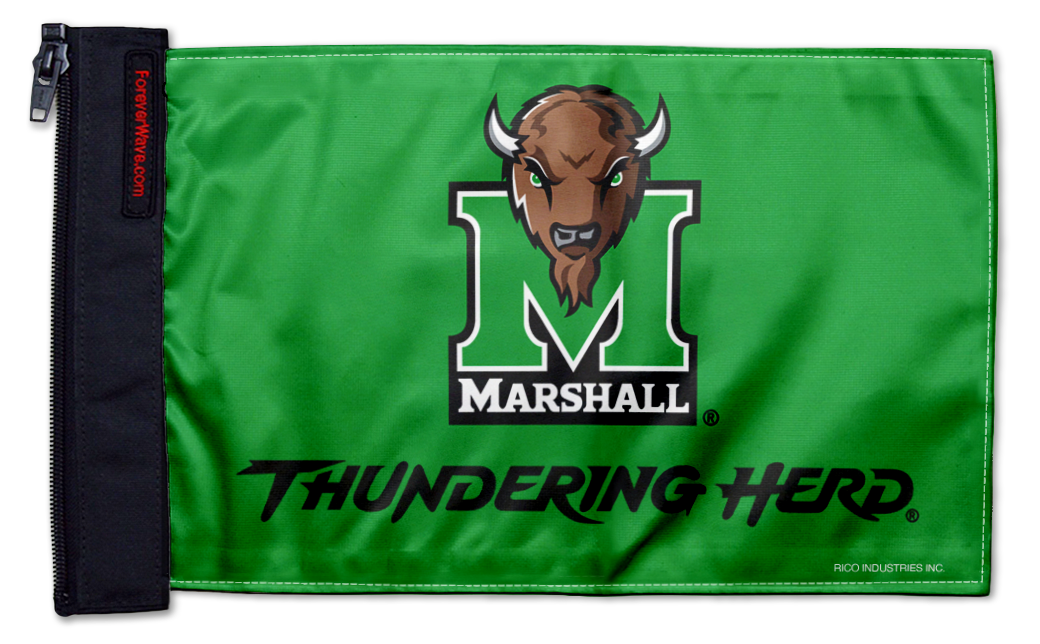 Marshall 11"x17" Forever Wave Flag for Jeep Wrangler LJ 2003-2006