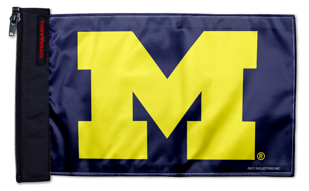 Michigan 11"x17" Forever Wave Flag for Jeep Wrangler TJ 1996-2006