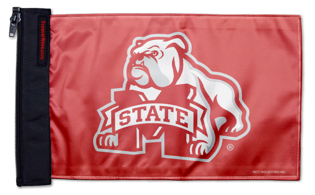 Mississippi State 11"x17" Forever Wave Flag for Golf Carts