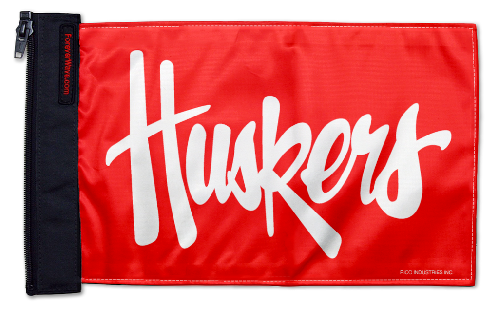 Nebraska 11"x17" Forever Wave Flag for Jeep Wrangler TJ 1996-2006