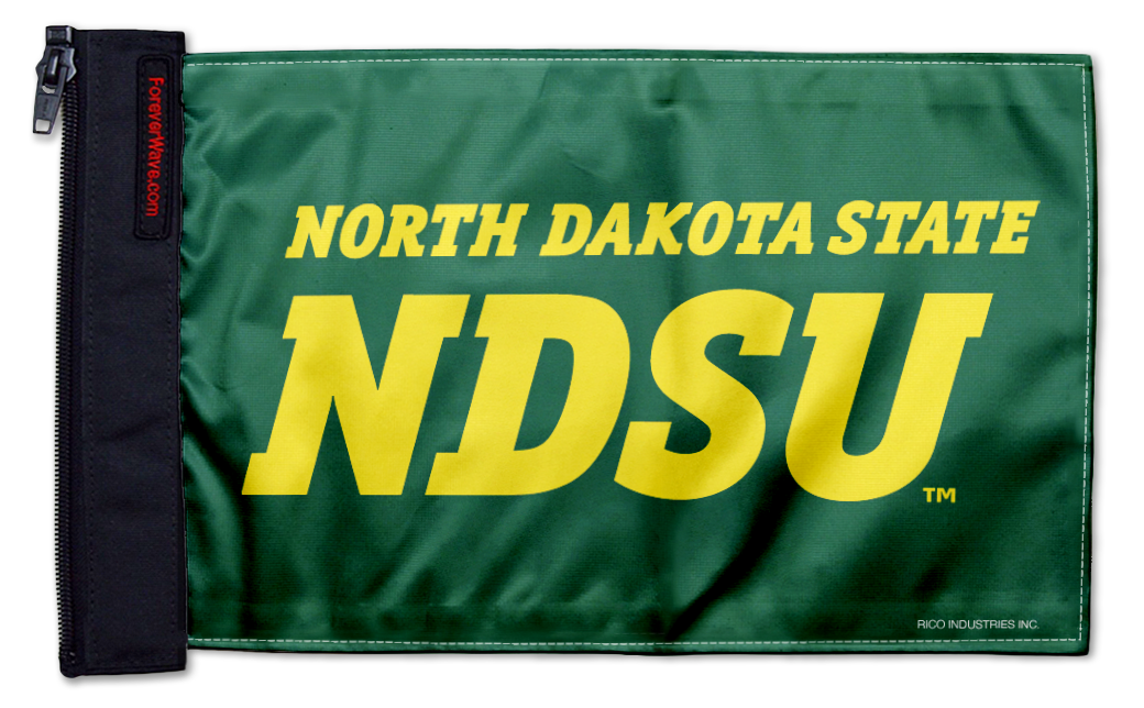North Dakota State 11"x17" Forever Wave Flag for Jeep Wrangler YJ 1986-1995