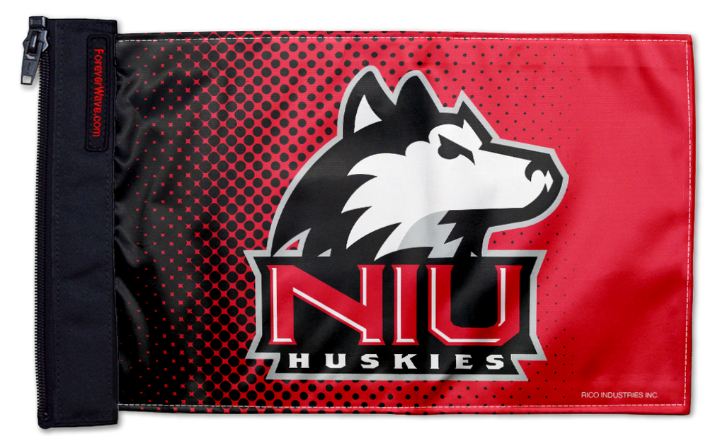 Northern Illinois 11"x17" Forever Wave Flag for Jeep Wrangler TJ 1996-2006