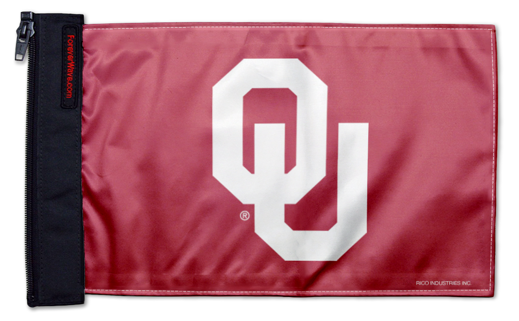 Oklahoma 11"x17" Forever Wave Flag for Jeep Wrangler JK 2-Door 2007-2018