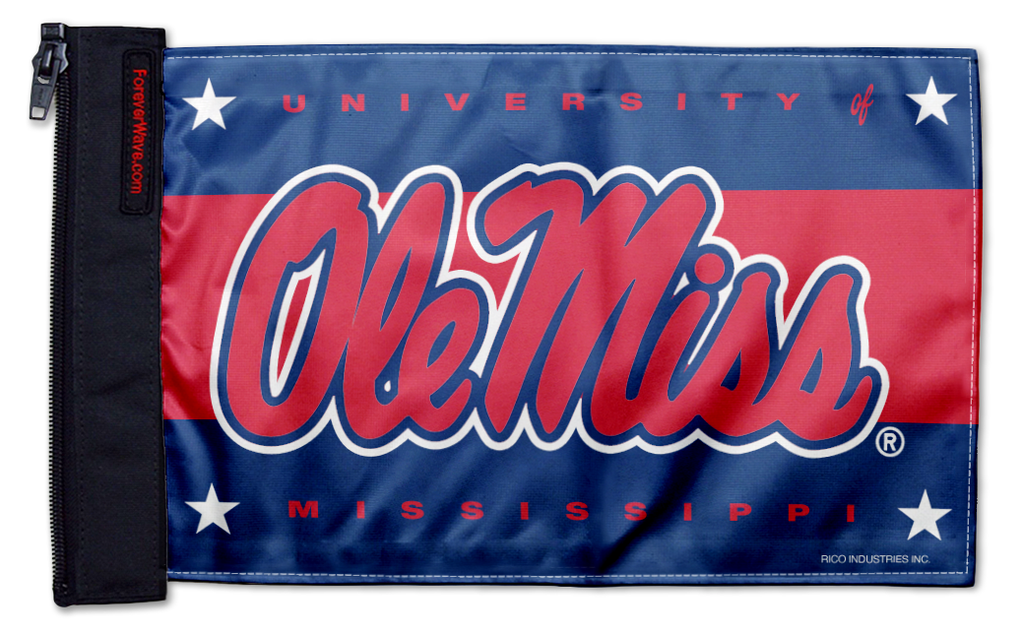 Mississippi 11"x17" Forever Wave Flag for Jeep Wrangler CJ-7 and CJ-8 1976-1986