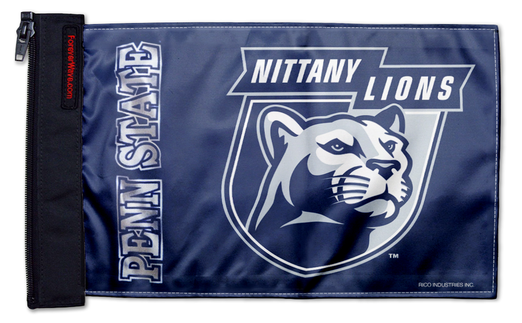 Penn State 11"x17" Forever Wave Flag for Jeep Wrangler CJ-7 and CJ-8 1976-1986