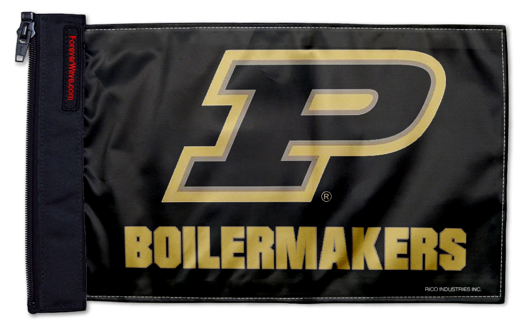 Purdue 11"x17" Forever Wave Flag for Jeep Wrangler JKU 4-Door 2007-2018