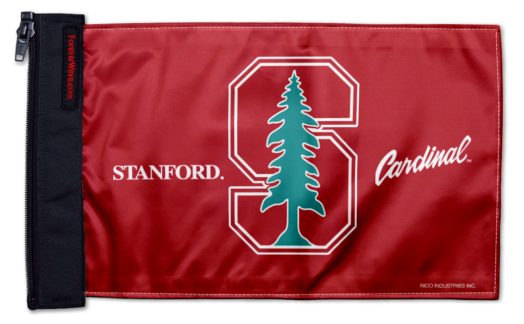 Stanford 11"x17" Forever Wave Flag for Jeep Wrangler JK 2-Door 2007-2018