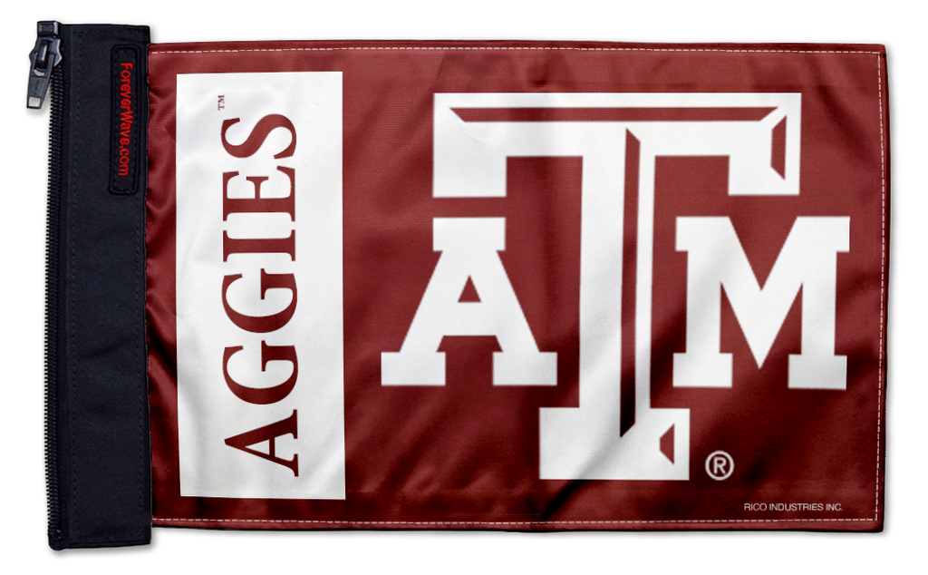 Texas A&M 11"x17" Forever Wave Flag for Jeep Wrangler TJ 1996-2006