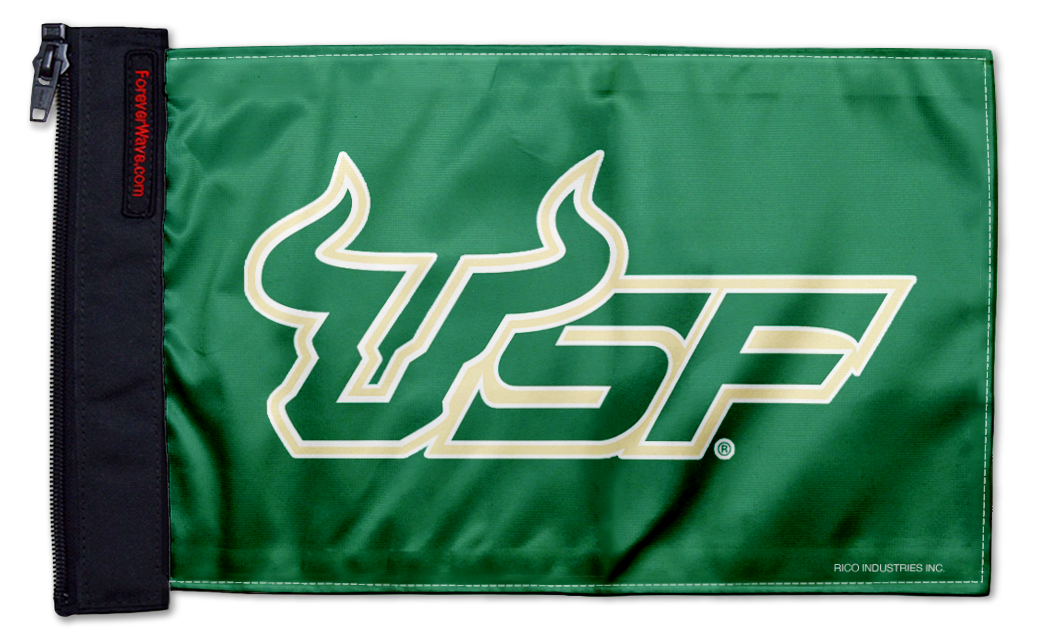 South Florida 11"x17" Forever Wave Flag for Golf Carts