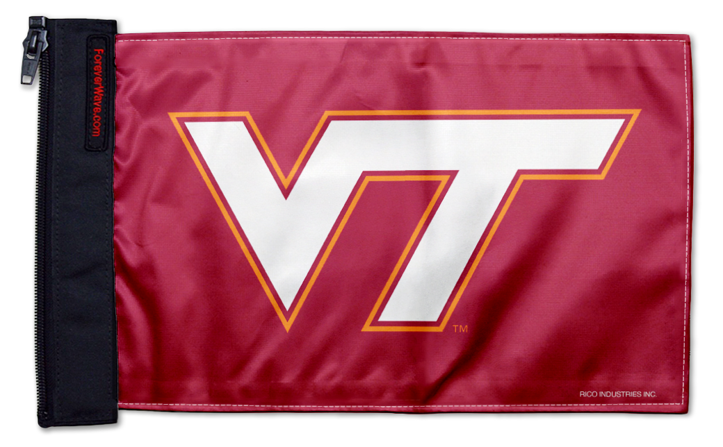 Virginia Tech 11"x17" Forever Wave Flag for Jeep Wrangler TJ 1996-2006