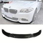 2011-2016 BMW 5 Series F10 HM Style Front Bumper Lip Carbon Fiber