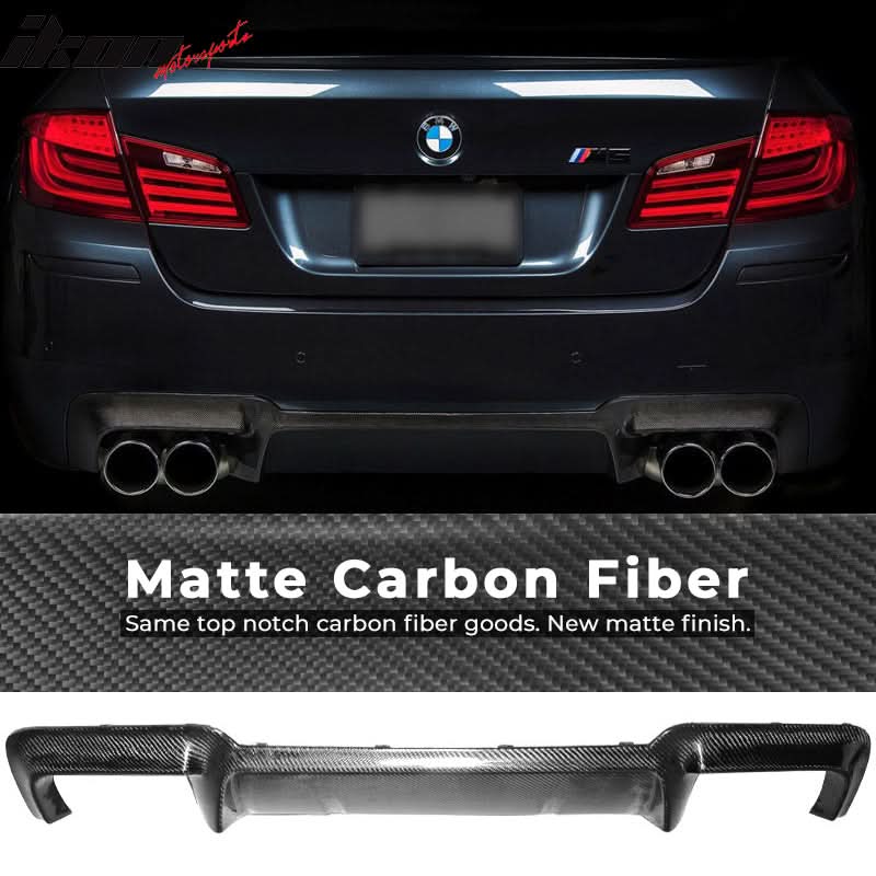 2012-2016 BMW 5 Series F10 M5 OE Style Rear Diffuser Lip Carbon Fiber