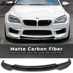 2012-2017 BMW 6 Series F06 M6 V Style Front Bumper Lip Carbon Fiber