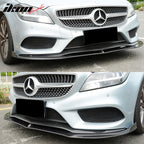 2015-2018 Benz CLS Class W218 JC Style Front Bumper Lip Carbon Fiber