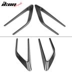 2015-2018 Benz C Class W205 JC Style Front Fender Scoops Carbon Fiber
