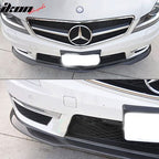 2012-2014 Benz W204 C63 AMG MC Style Front Lip Matte Carbon Fiber