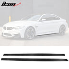 2015-2020 BMW M4 F82 F83 MP Style 2PCS Side Skirts Carbon Fiber FRP