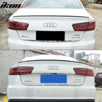 2012-2017 Audi A6 C7 Sedan S6 Style Trunk Spoiler Lip Carbon Fiber FRP