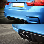 2015-2020 BMW F82 M4 Coupe P Style Rear Bumper Diffuser Carbon Fiber