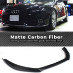 2009-2012 Audi A4 B8 STK Style Front Bumper Lip Carbon Fiber