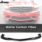 2008-2011 Benz C Class W204 GH Style Front Bumper Lip Carbon Fiber