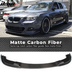 2004-2010 BMW 5 E60 M Sport HM Style Front Bumper Lip Carbon Fiber