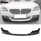 2012-2017 BMW 6 Series F12 F13 P Style Front Bumper Lip Carbon Fiber