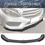 2015-2018 Benz W205 C Class PSM Front Bumper Lip Forged Carbon Fiber