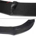 2015-2018 Benz W205 C Class PSM Style Front Bumper Lip Carbon Fiber
