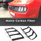 2015-2017 Ford Mustang Coupe 2PCS Tail Lights Lamp Cover Carbon Fiber