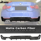 2014-2020 BMW 4 Series 428i P Rear Bumper Diffuser Forged Carbon Fiber