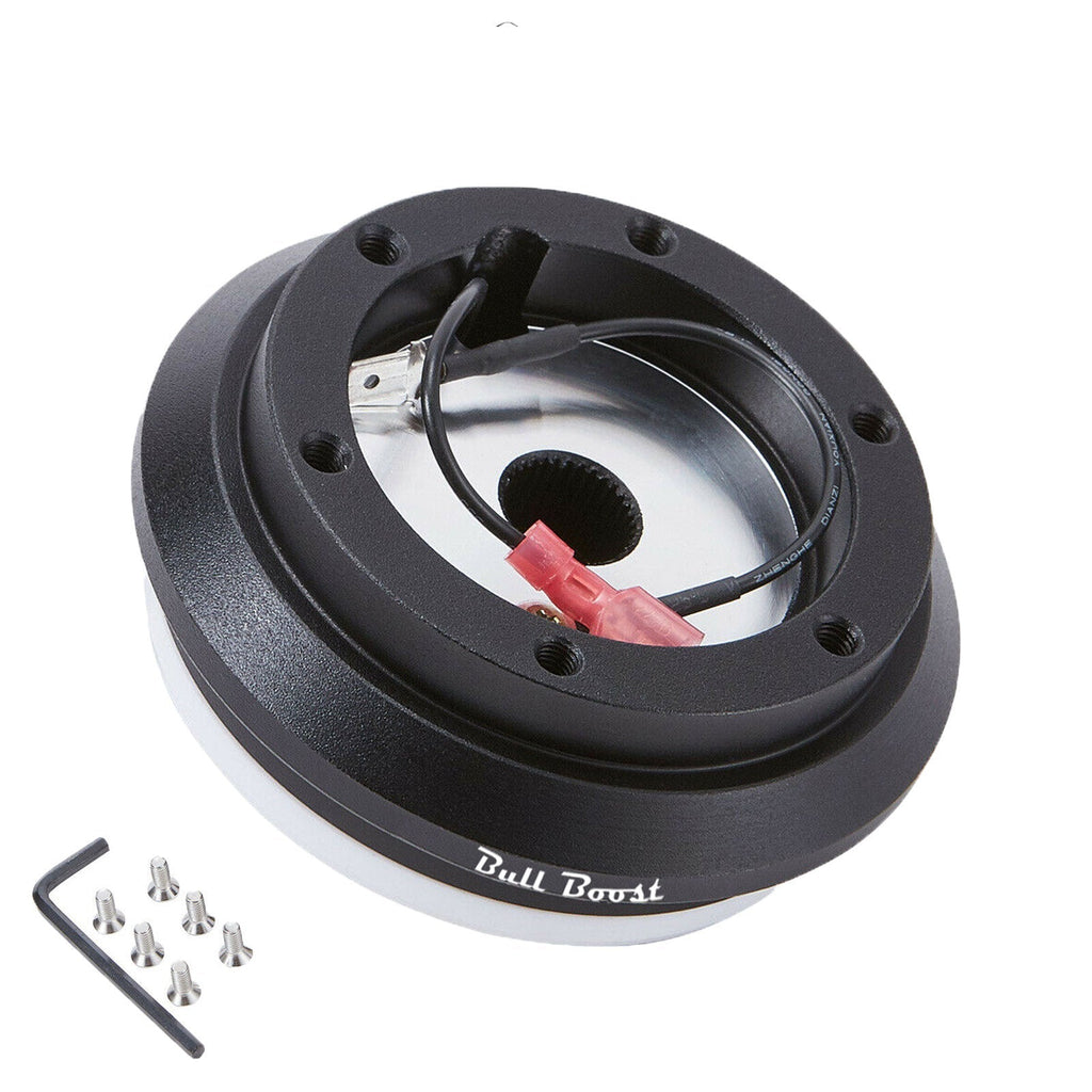 350mm Steering Wheel + Short Hub Adapter Kit For Mazda Miata RX-7 RX-8 MX-3 MX-6 - Bull Boost Performance