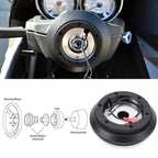 Heart 350mm Steering Wheel + Short Hub Adapter Kit For Mazda Miata RX-7 RX-8 MX-3 MX-6 - Bull Boost Performance