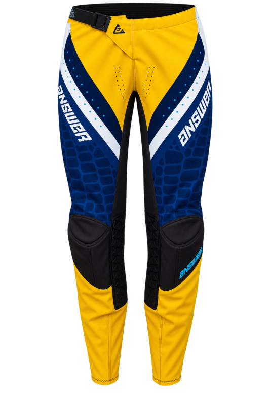 Answer  Syncron Raceday Pants Yellow/Navy/Cyan/White Youth Size - 22