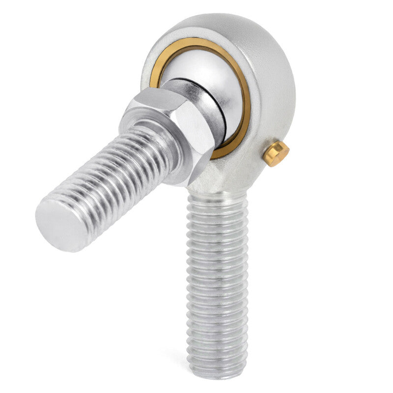 QA1 V Series 3-Pc Rod End - Male/Left Hand - 14mm Bore x M14x2.0 w/Stud - Carbon Steel