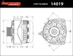 Mechman 400 Amp RVC Bypass High Output Alternator 2014+ Chevrolet GMC Cadillac