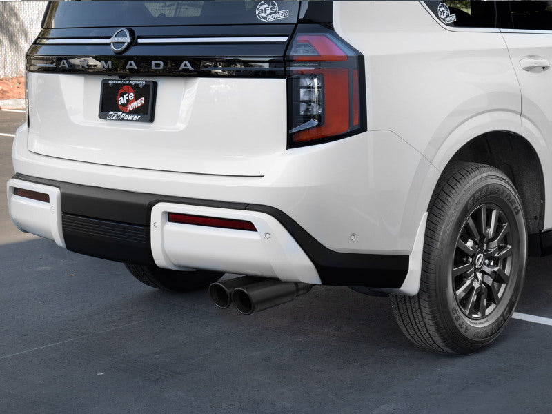 aFe Vulcan Series 3in Stainless Steel Cat-Back Exhaust w/ Black Tip Nissan Armada 25-26 V6-3.5L (tt)
