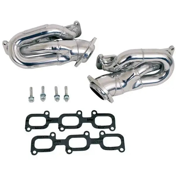 BBK Ford Mustang V6 3.7L 1-5/8 Shorty Exhaust Headers Polished Silver Ceramic 11-17