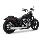 Vance & Hines 2025+ HD Softail Twin Slash 4in Round Chrome Slip-On Exhaust