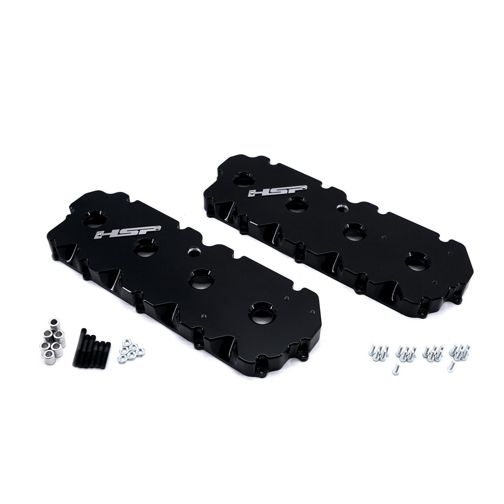 2001-2004 Chevrolet / GMC Billet Valve Covers Ink Black