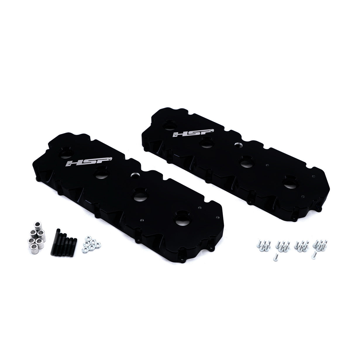 2001-2004 Chevrolet / GMC Billet Valve Covers Silk Satin Black