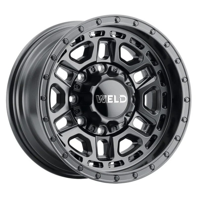 Weld Off-Road Crux 22x12in / 5x127 BP / ET -44 / 87.1mm Bore - Satin Black Wheel