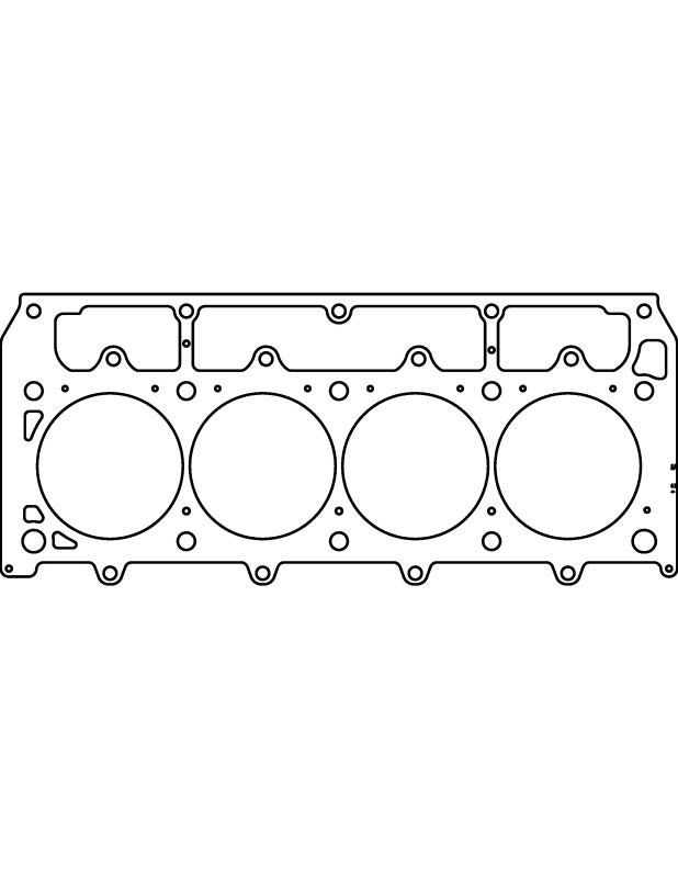 Cometic GM LSX Gen-4 Small Block V8 .044in MLX Cylinder Head Gasket - 4.200in Bore - RHS