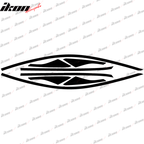 2017-2020 Honda Civic Gloss Black Window Trim Chrome Delete Vinyl Kit