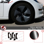2017-2023 Tesla Model 3 Gloss Black Chrome Delete Vinyl Kit Wheel Rim