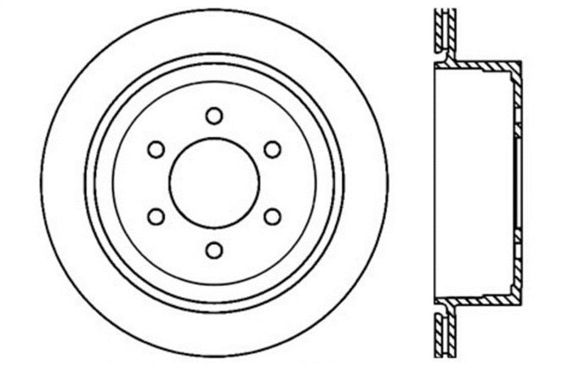 StopTech 04-09 Ford F150 2WD / 04-09 F150 4WD Drilled Left Rear Rotor