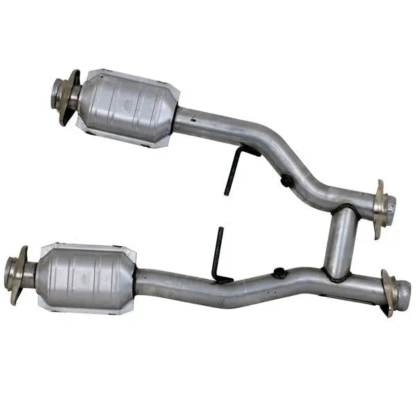 BBK Ford Mustang GT Cobra 2-1/2 Short Catted Mid H-Pipe 96-04